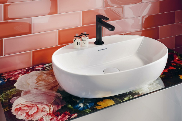 Керамическая плитка Kerama Marazzi Аккорд розовый грань 9024 настенная 8,5х28,5 см