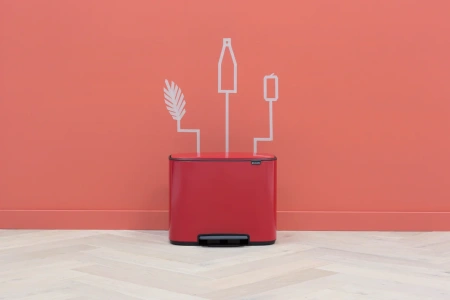 мусорное ведро brabantia bo pedal bin 121029 11 + 11 + 11 л