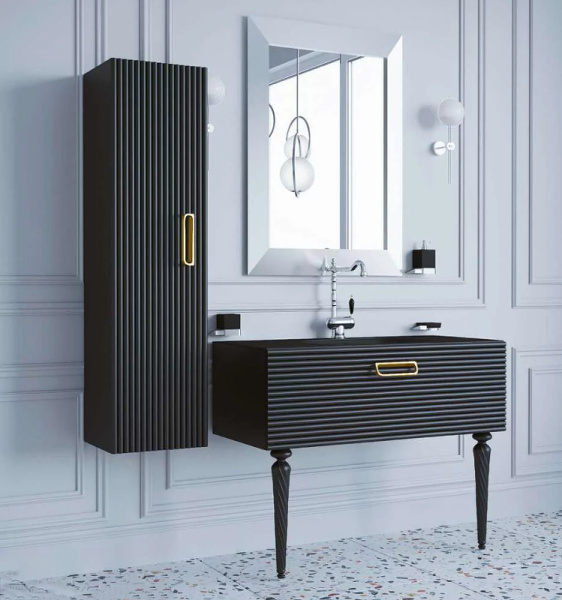 шкаф пенал boheme armadi art vallessi avantgarde linea 35 845-bg подвесной черный золото