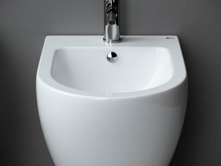 биде ceramicanova metropol cn4003 подвесное, белое