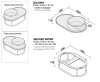 раковина подвесная 50х30 см aet curvy l503t0rdv0130, чаша слева, цвет светло-серый