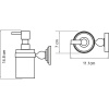 дозатор для жидкого мыла wasserkraft aland k-8599 цвет хром