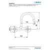 смеситель для раковины e.c.a quadrille 102107087ex