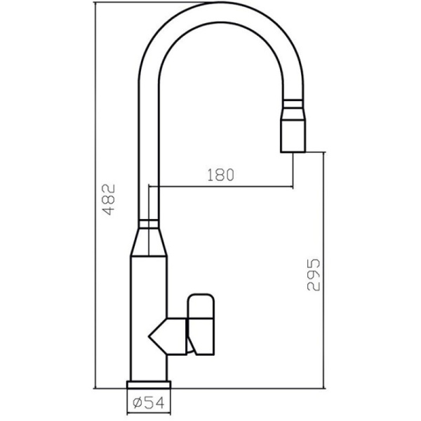 смеситель для кухни zorg inox szr-1093a