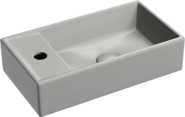 Раковина Ceramicanova Element CN6051RMH подвесная, чаша справа, 41.7х21.7 см, антрацит матовый