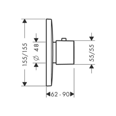 hansgrohe puravida 15772000 термостат highflow