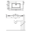 раковина полувстраиваемая allen brau fantasy flat 4.11025.20 82x47, без перелива, белая