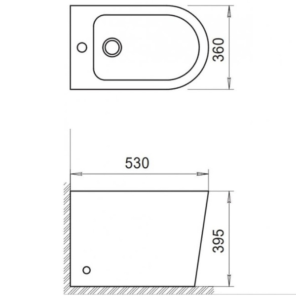 биде напольное belbagno flay-r bb1003b белое