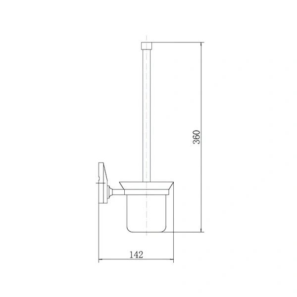 Ёршик для унитаза Fashun A1610 хром