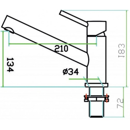 смеситель для кухни zorg inox szr-1381