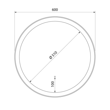 Зеркало круглое IDDIS Esper ESP600Ri98 60 круглое