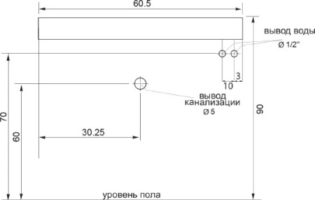 раковина над стиральной машиной цвет и стиль мойдодыр new нф-00007572 60 см