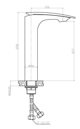 смеситель для раковины weltwasser essen 615 wt 10000001994 белый хром