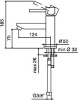 смеситель для раковины treemme quadra 5311.cс