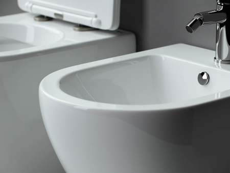 биде ceramicanova metropol cn4003 подвесное, белое