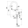 смеситель для раковины nobili velis ve125138/3cr chrome