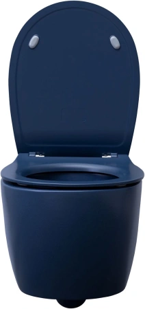 унитаз allen brau fantasy 4.11004.id подвесной, безободковый, без сиденья, 51x36.3 см,индиго