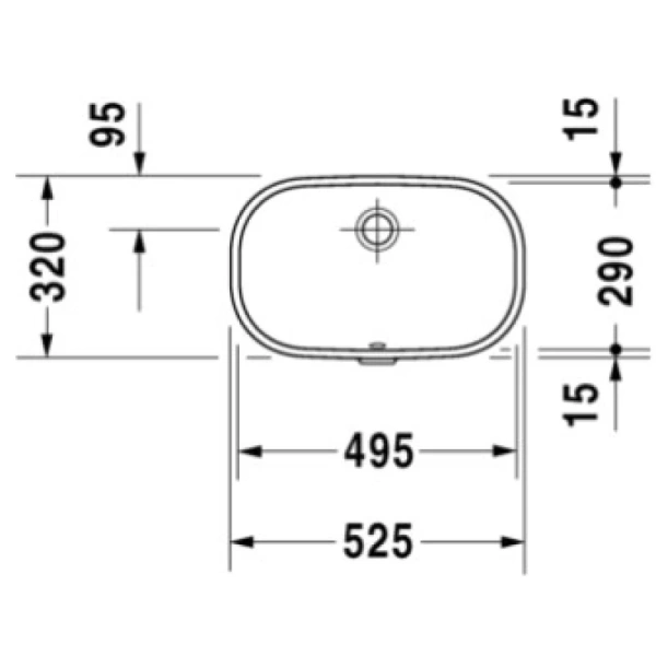 раковина duravit d-code 0338490000 встраиваемая снизу, 52х32 см, цвет белый