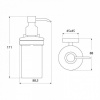 дозатор для жидкого мыла iddis edifice матовое стекло латунь edimbg0i46