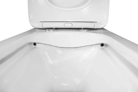 унитаз компакт azario ferra az-1015 напольный, безободковый, слив "торнадо", с бачком и сиденьем микролифт, 64х37х81 см, белый