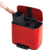 мусорное ведро brabantia bo pedal bin 121029 11 + 11 + 11 л