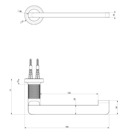 держатель для туалетной бумаги gessi inciso 58455#710, латунь pvd