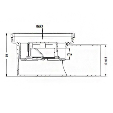 душевой трап berges trend 100x100 091001 с решеткой хром