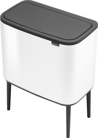 ведро для мусора brabantia bo touch bin 313547 23 + 11 л