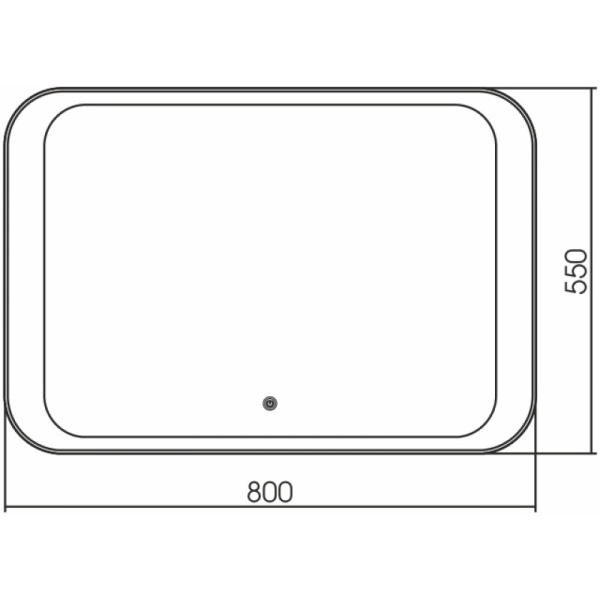 зеркало grossman modern 80 280550 с подсветкой с сенсорным выключателем