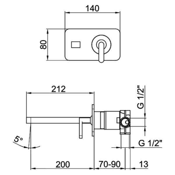 смеситель для раковины webert living lv832506015 цвет хром