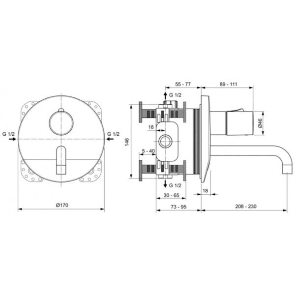 смеситель для раковины ideal standard ceraplus a6152aa