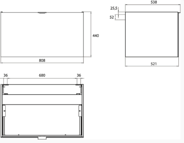 тумба под раковиной emco vanity units 80 9583 274 22 подвесная белая глянцевая