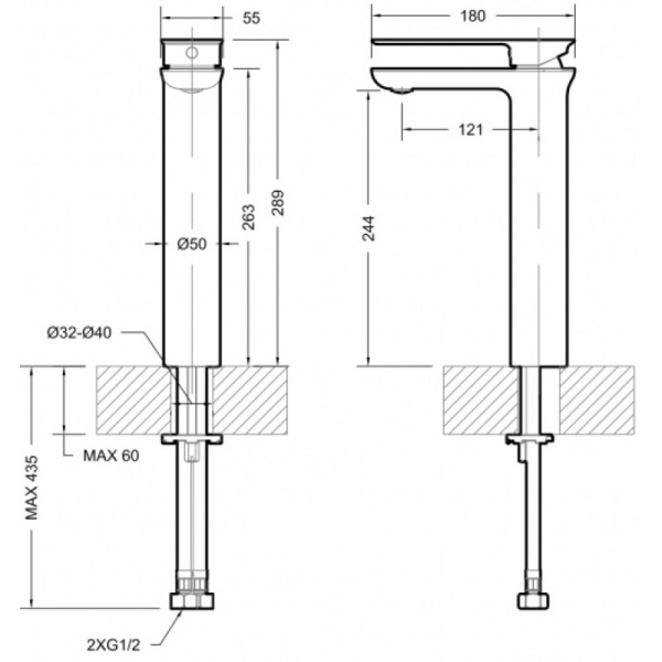 смеситель для раковины bravat gina f165104c-a-eng