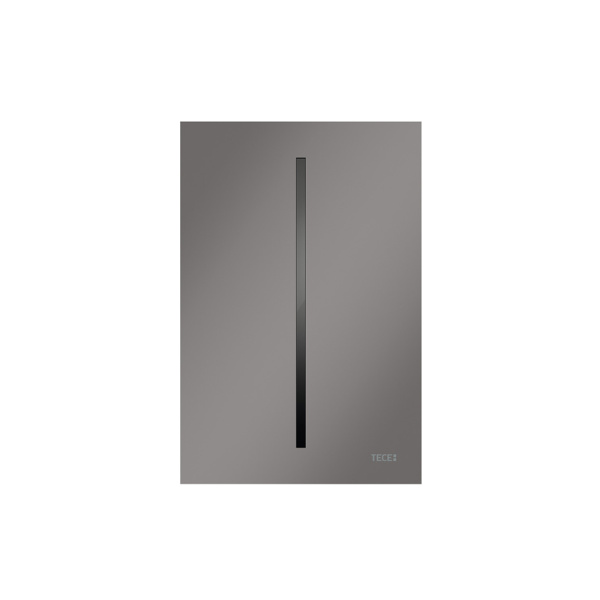 панель смыва для писсуара tece tecefilo-velvet 9242023 с ик-сенсором, от сети 230 в, поверхность fenix, grigio londra / антрацитовый