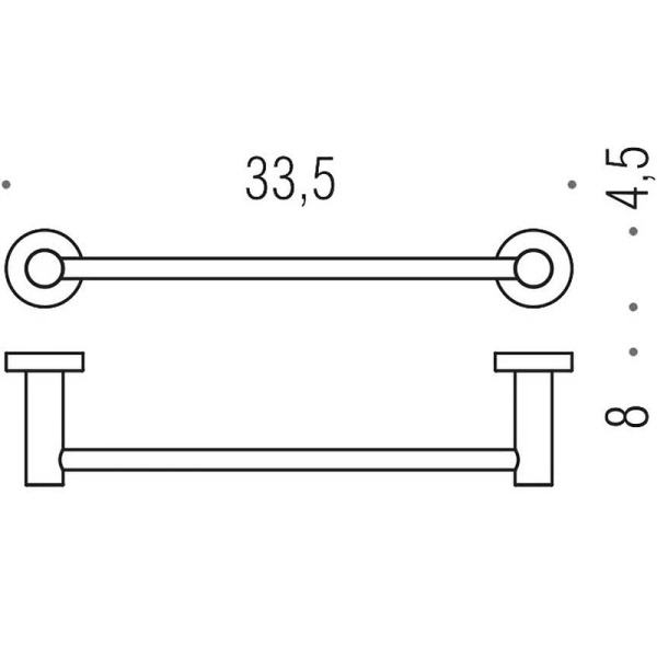 Полотенцедержатель Colombo Design Plus W4909.HPS1 Zirconium