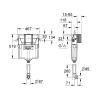 смывной бачок скрытого монтажа grohe gd 2 38661000