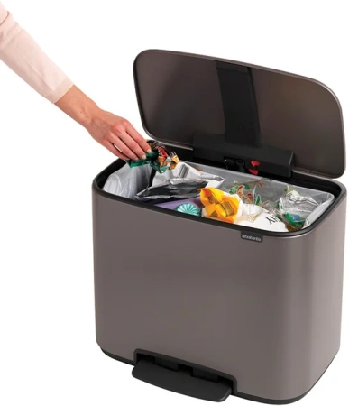 мусорное ведро brabantia bo pedal bin 121449 36 л