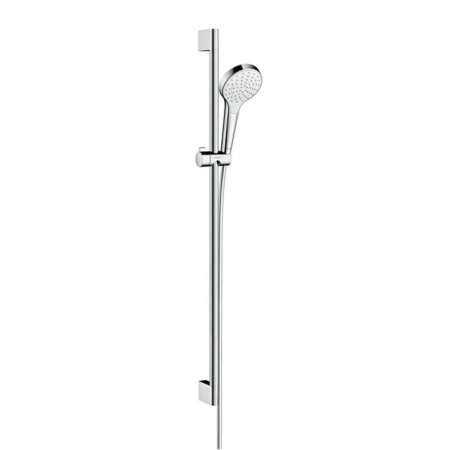 Душевой гарнитур Hansgrohe Croma Select S 1jet 26575400 EcoSmart 9л/мин, 900 мм, цвет хром/белый