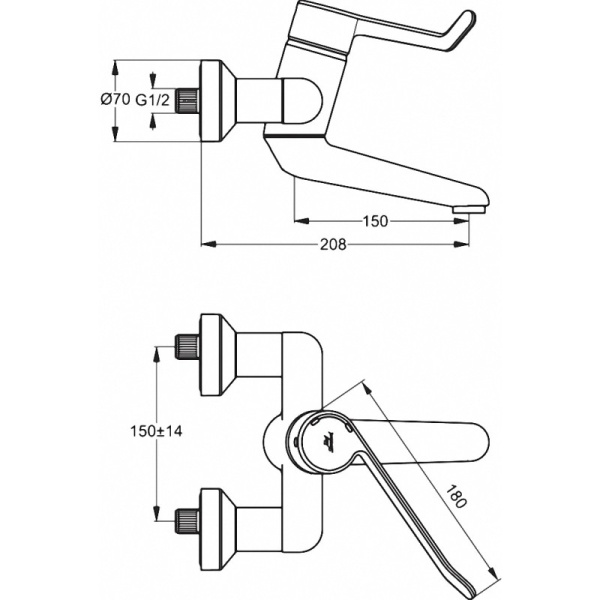 смеситель для раковины ideal standard ceraplus b8314aa