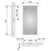 Зеркало с подсветкой 500х900 мм Keuco Royal Reflex NEW 14296 001500