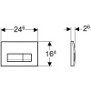 клавиша смыва geberit delta 50 115.119.14.1 черная матовая