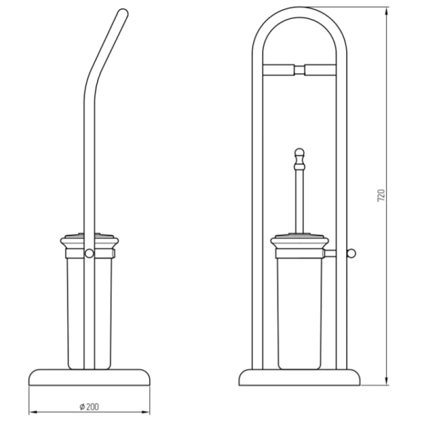 Напольная стойка Migliore Mirella Fortuna 30032 цвет бронза