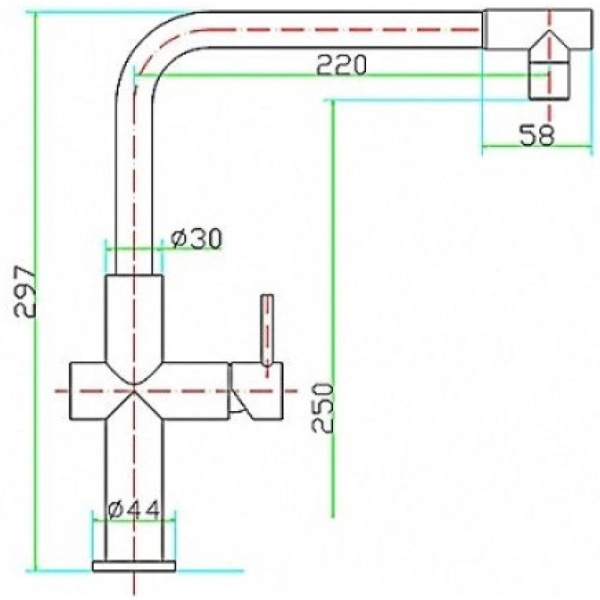 смеситель для кухни zorg inox szr-1721-19