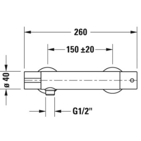 смеситель для душа duravit b.1 b14220000010 термостат