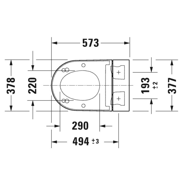 сиденье для унитаза duravit sensowash starck f lite 612001 01 2 00 0310 с микролифтом