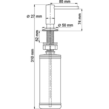 дозатор для моющего средства wasserkraft k-1299