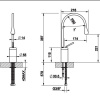 смеситель gessi goccia 33805#299 для раковины