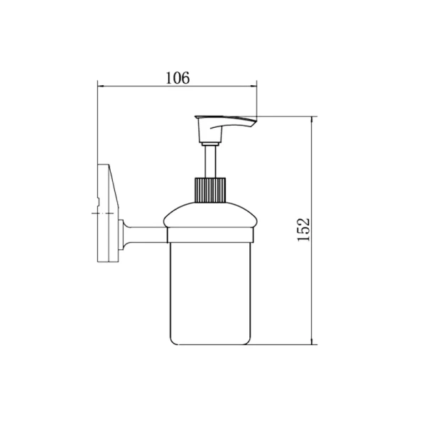 Дозатор для мыла Fashun A1627 хром