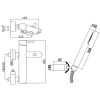 смеситель для ванны paffoni light lig023hg золото медовое