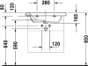 тумба под раковину duravit durastyle ds638005353 тёмный каштан